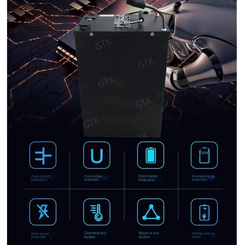 Gtk 17S 60V 20Ah 30Ah 40Ah 50Ah 60Ah 80Ah 100Ah 120Ah lithium ion battery pack for 1000W 2000W 3000W 5000W 6000w 8000W golf cart 3