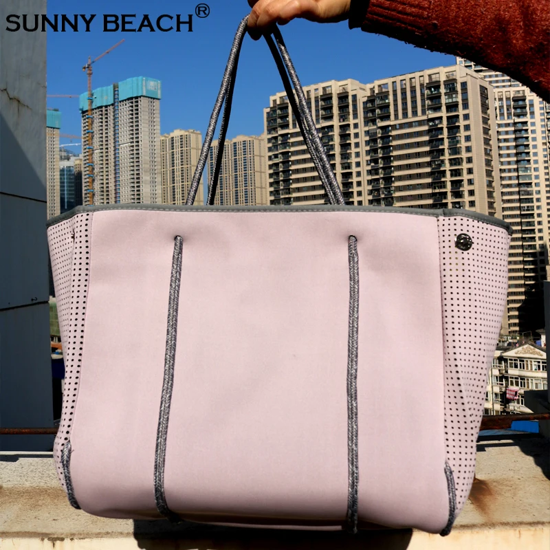 SUNNY BEACH Casual Office Luxury Bag Large Bag Woman Shoulder Bag Travel Bag  Big Tote Neoprene Bags Swimming Outdoors - AliExpress