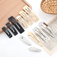 10/20/30pcs/set Women Silver Gold Black Waterdrop Shape Basic Alloy Hair Clips BB hairpins Barrettes Fashion Hair Accessories 5