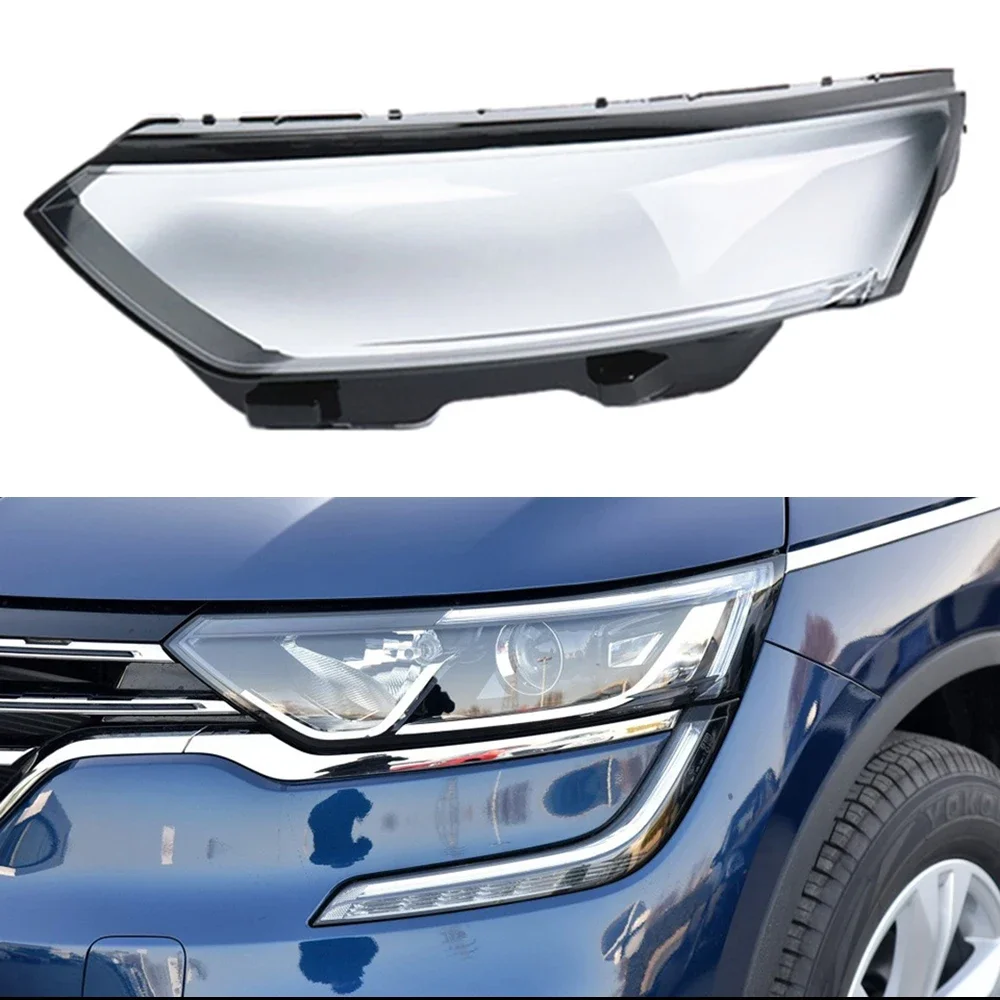 

For Renault Koleos Car Lens Glass Head Light Lamp Headlamp Shell Transparent Lampshade Lampcover Headlight Cover 2016-2019