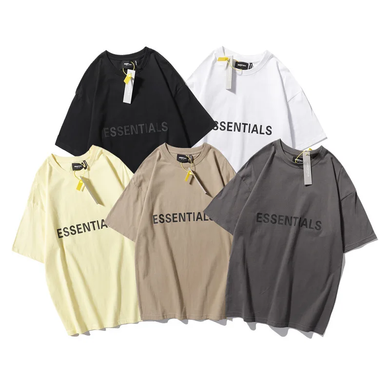 ESSENTIALS T-Shirt Letters Printing Oversized High Street