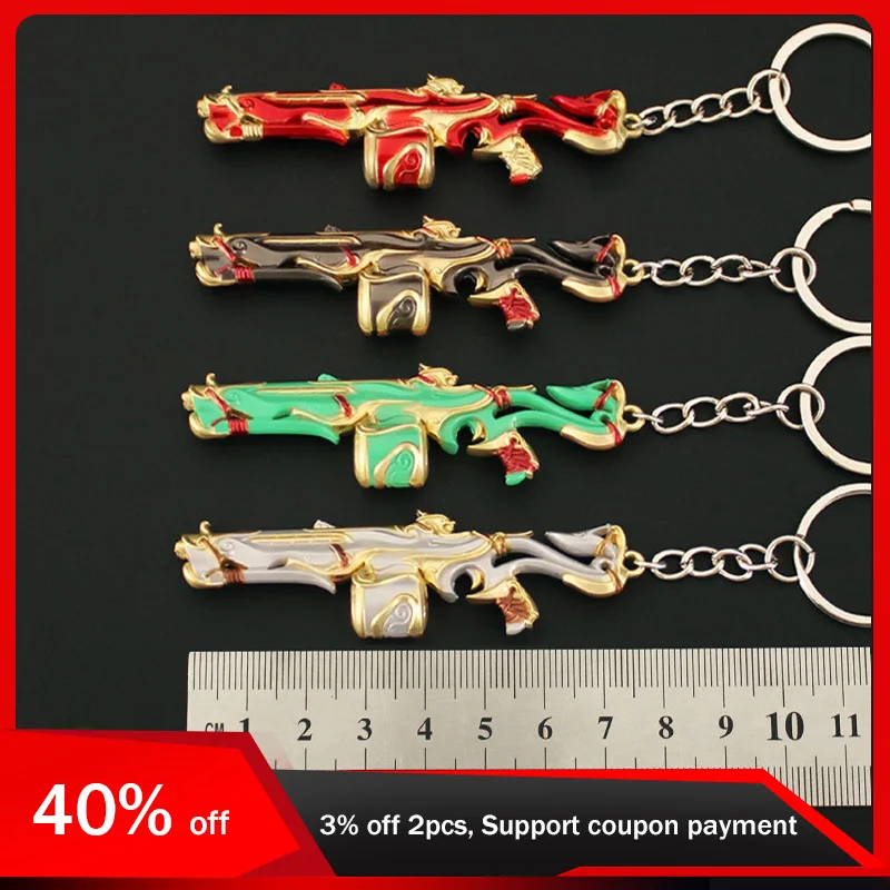 

8cm Valorant Imperium Judge Keychain Game Peripheral Weapon Model Keyring Toy Sword Cosplay Kids Toys Gifts for Boys Pendants