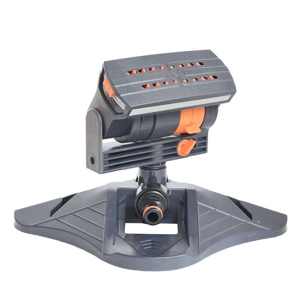 Mini Oscillating Sprinkler Adjustable Large Coverage Lawn Sprinkler 16 Holes Plants Water Sprayer for Outdoor Yard Garden