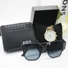 4pcs Set Cardholder Men Wallet Watch Men's Wallets Luxury Brand Designer Bag for Men Include Bracelet Box for Work 1