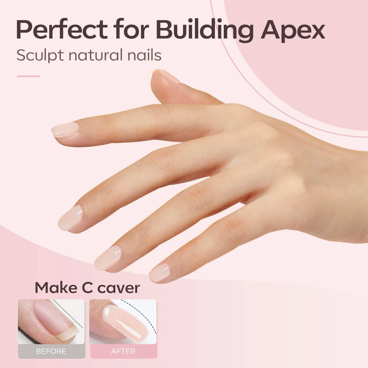 CHUNSHU 6 IN 1 Extension Gel 15ML Builder Nail Gel In A Bottle Semi Permanent Rubber Base Coat Self-leveling UV Construction Gel 4
