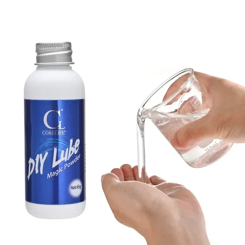 DIY Powder Lubricant Personal Lube 45g Water Soluble Sexual Lubricant Sex Shop Use