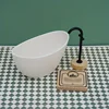 3PCS 1:12 Mini Furniture Doll Room Bathroom Scene Bathtub Faucet Weight Scale Furniture Play House Toys 1