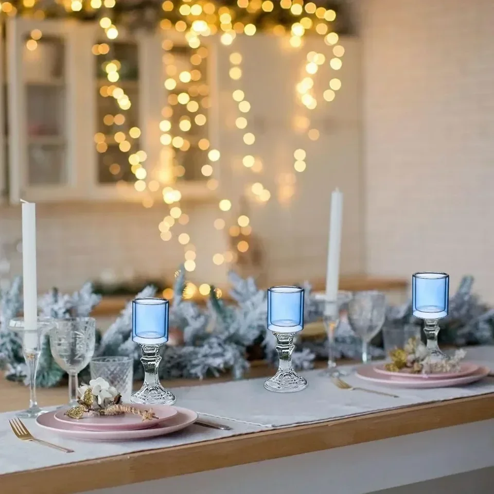 Portavelas De Cristal Para Candelabro Decoración H... – Grandado