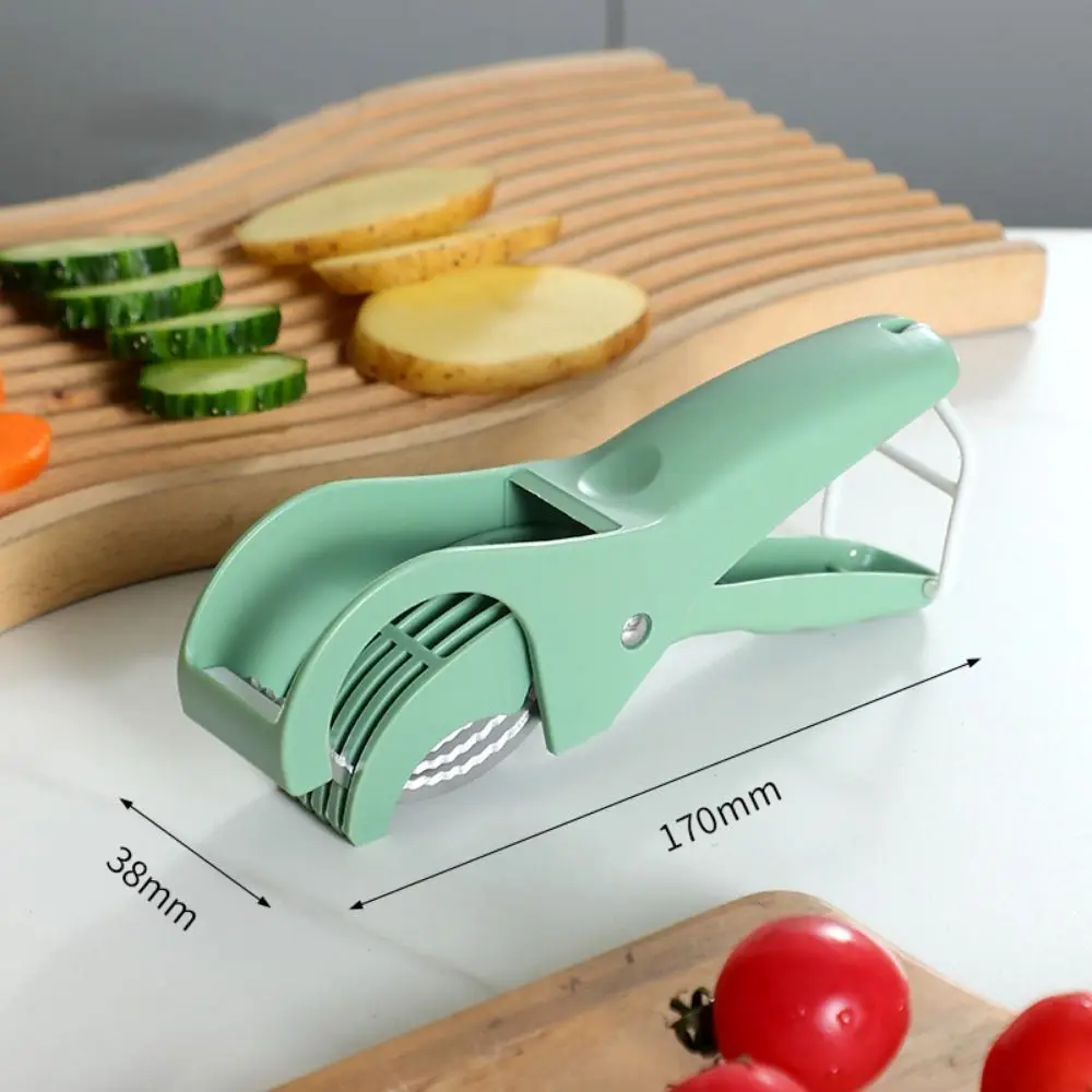 Stainless steel Manual Fruit Slicer Comfortable Grip Non-slip Handle Vegetable Chopper Rust-proof Easy To Use