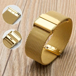 Universal Stainless Steel Milanese Mesh Watch Strap - 0.6MM - 22mm (Gold)