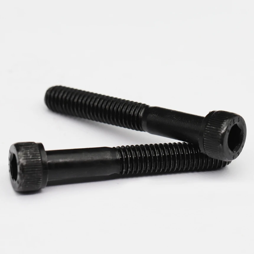 M3 M4*45/50/55/60/65/70 12.9 Grade Black Carbon Steel Full Half Thread DIN912 Cap Cup Allen Head Bolt Hex Socket Screw
