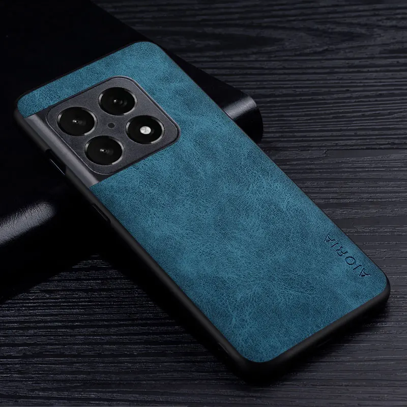 Deluxe PU Leather Scratch-Resistant Solid Color Phone Cover