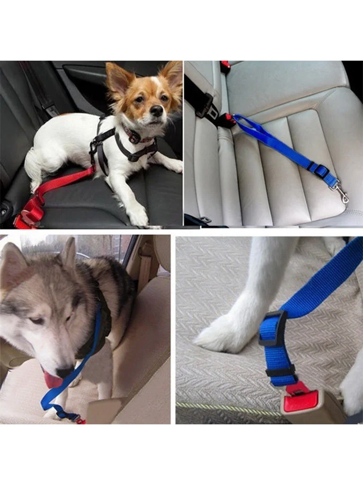 Dog Traction Rope Pet Dog Safety Rope Car Mounted Adjustable Car Used Dog Supplies
