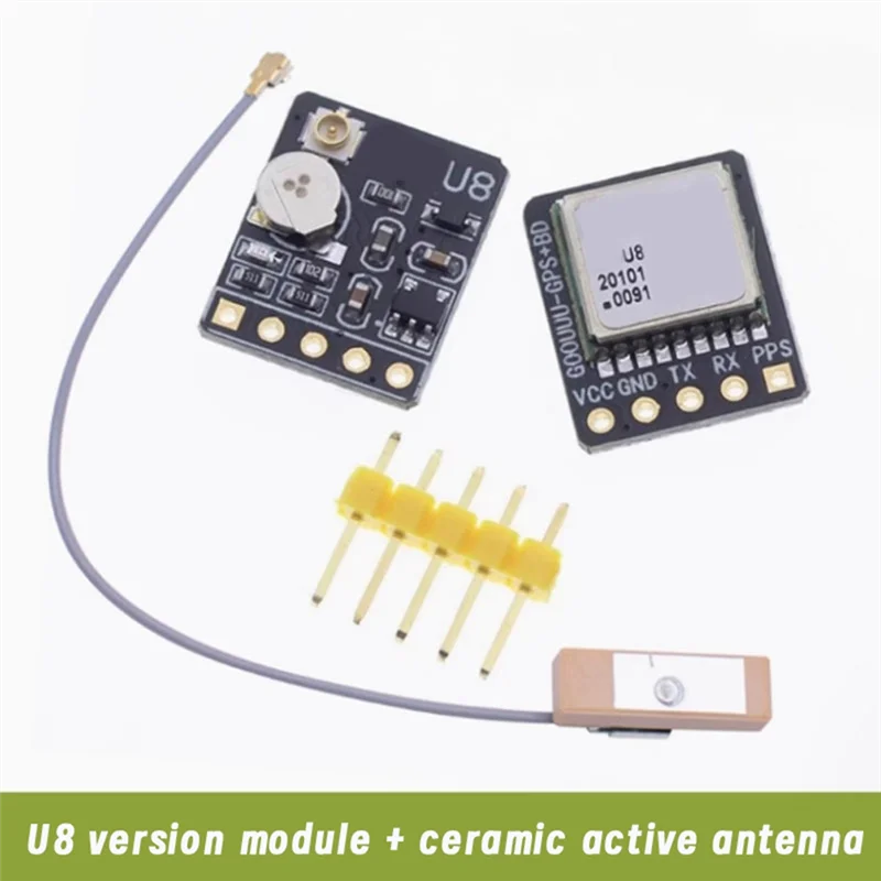 LA-U8 듀얼 모드 GPS + BDS 모듈 + NEO-M8N NEO-6M 용 안테나 위성 포지셔닝 비행 제어 네비게이션 시스템 교체
