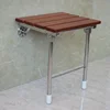 YUSUN Bathroom Modern Foldable Wood Shower Seat For Elderly 2