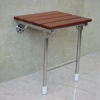 YUSUN Bathroom Modern Foldable Wood Shower Seat For Elderly 2