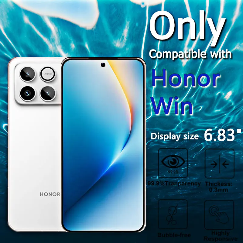 HD Screen Protectors - Tempered Glass, Anti-Scratch, Crystal Clear, Fingerprint Resistant, Case Friendly
