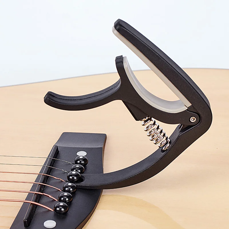 Plastic Guitar Capo Two In One Guitar Tool Easy To Use Suitable for 6-string Acoustic Classical Electric Guitar Capo Clip