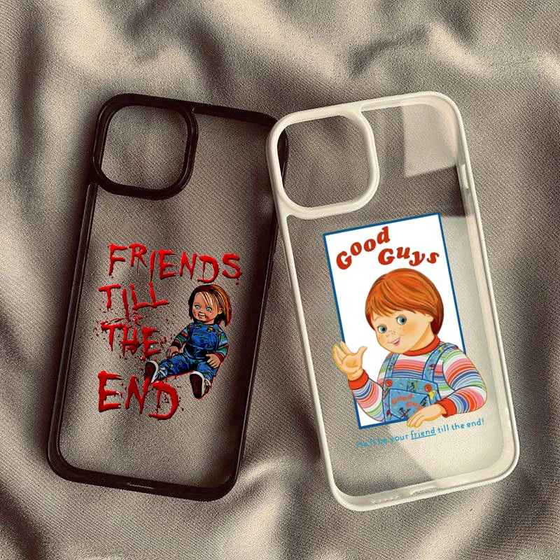 Chucky Good Guys Cartoon Movie Shockproof Clear Hard Phone Case Cover