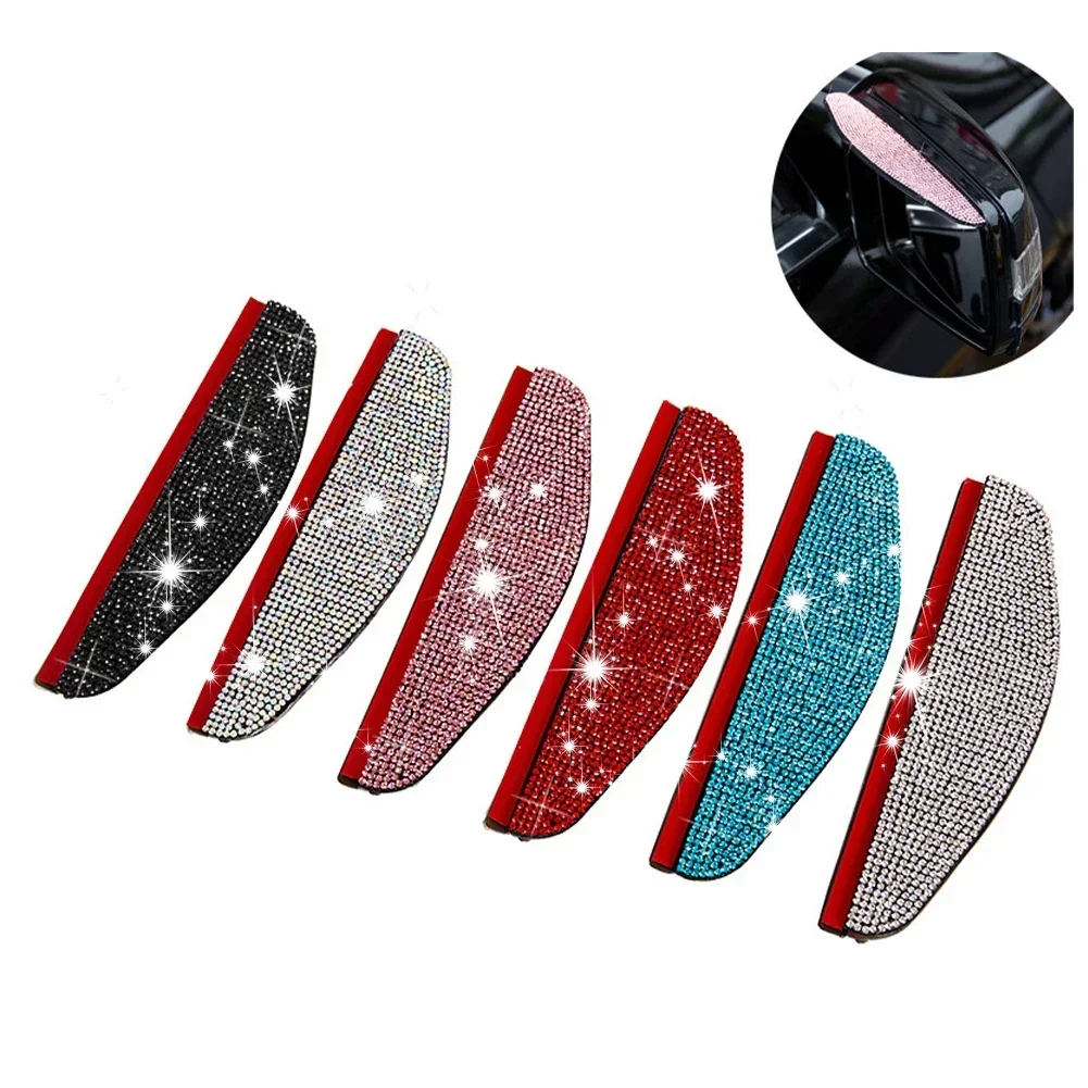 Car Rearview Mirror Rain Eyebrow Protector Multicolored Cars Side-Rearview Snow Sun Rain Cover Auto Decoration Accessories