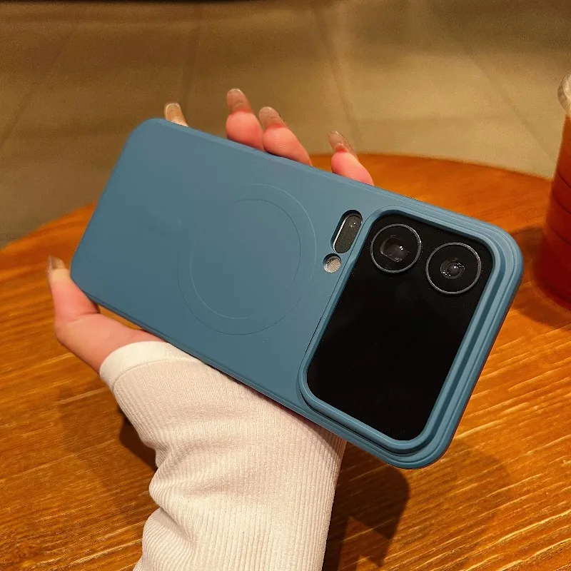 Magnetic Soft Shockproof Ultra Slim Liquid Silicone Case