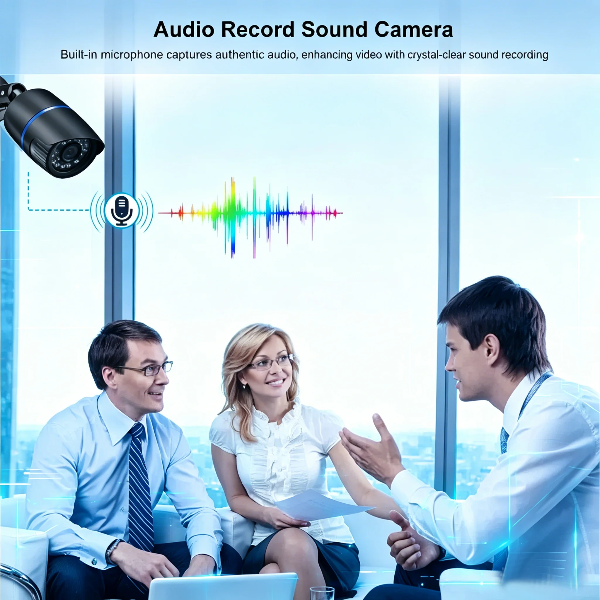 8CH 4CH 8MP POE NVR AI 보안 카메라 시스템 키트 H.265 4MP 5MP 오디오 지원 야외 야간 투시 IP 카메라 홈 비디오 감시 세트