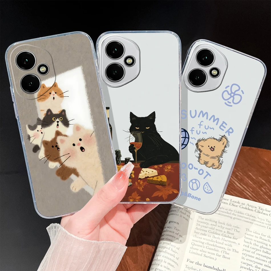 Cupid-Angel Soft Clear Silicone Anti-Drop Phone Case - Slim Protective Back Cover