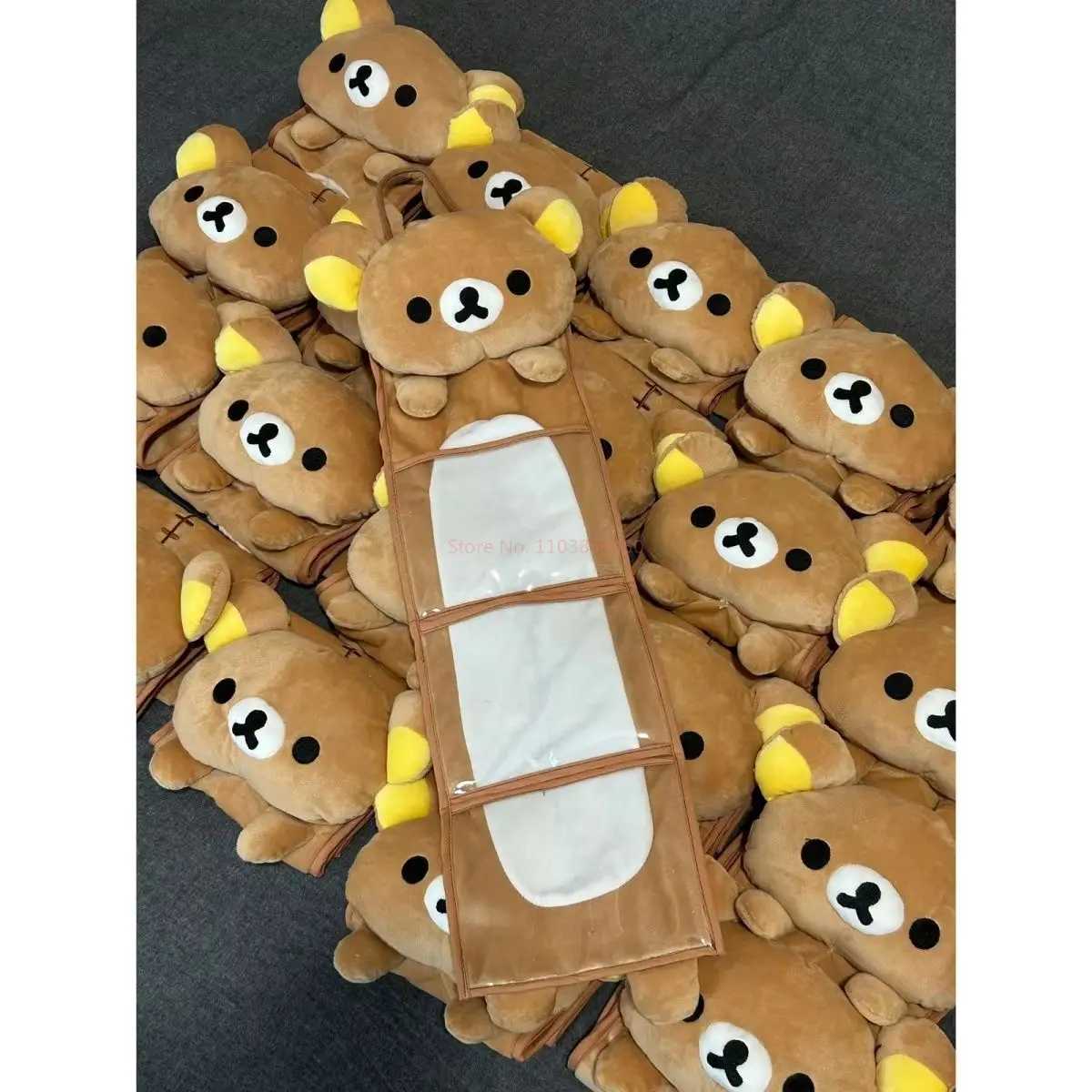 Rilakkuma Wall Hanging Bag Cartoon Relaxbear Brother Door Hanging Large Capacity Kawaii Student Dormitory Sundries Storage wall hanging storage bag