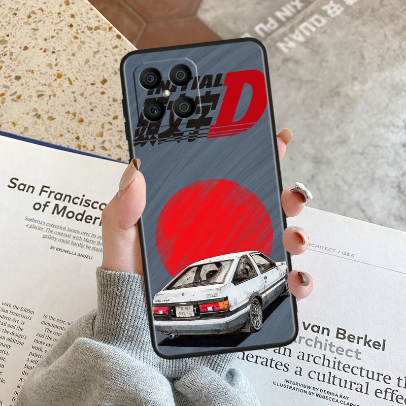 Initial D Anime Black Soft Phone Case Cover