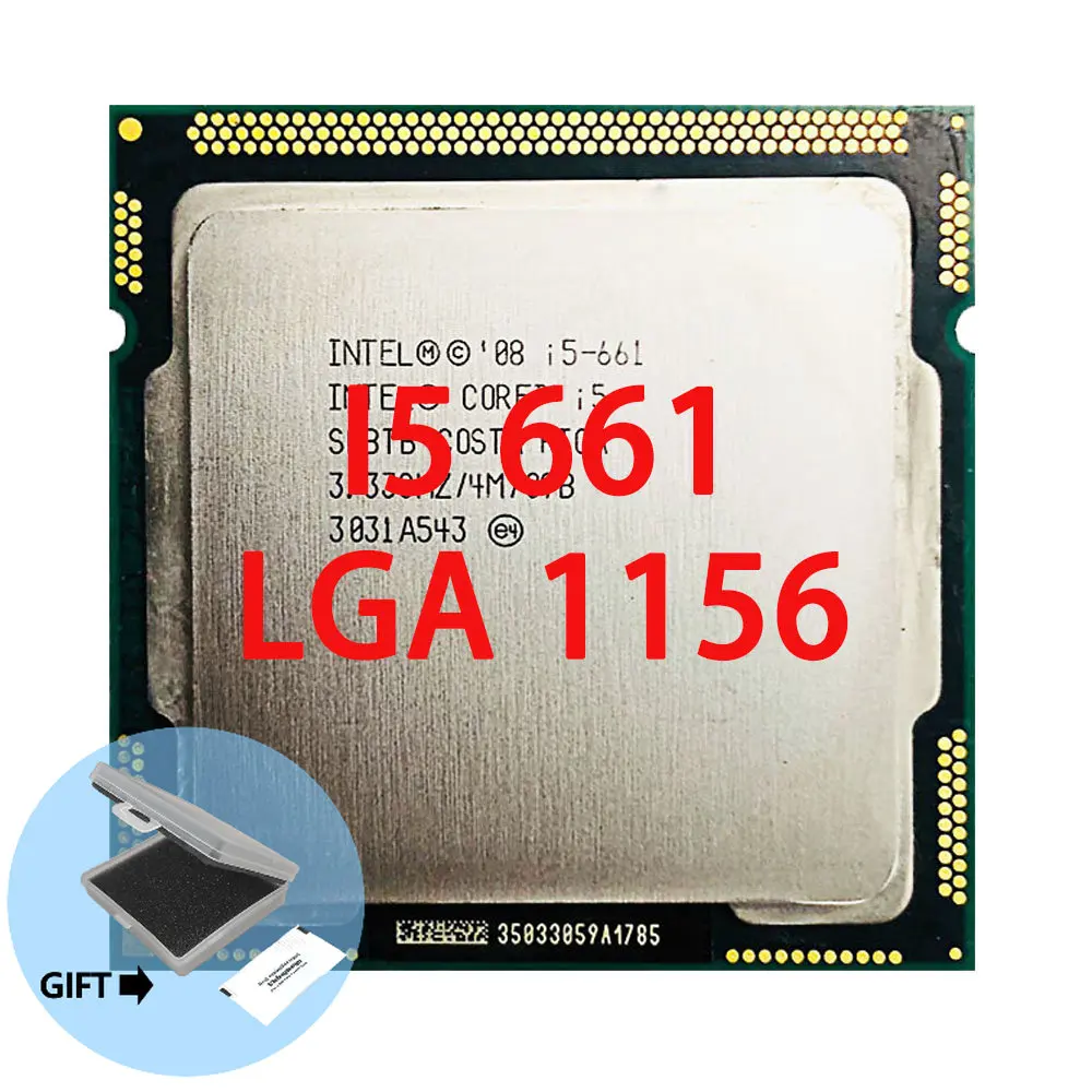 Processore Cpu Intel Core I5-661 I5 661 3.3 Ghz Dual-Core 4M 87W Lga 1156