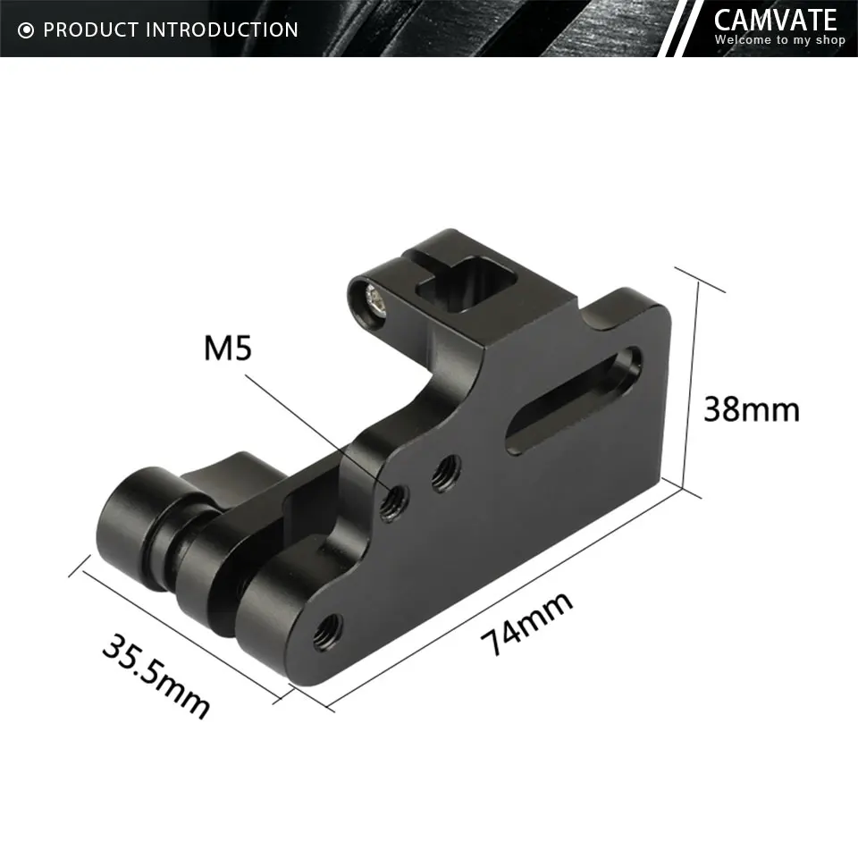 Mount For Samsung T5 SSD Mount Bracket SSD Holder Clamp Attached Cage via M5/1/4