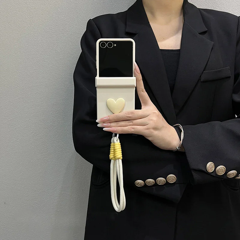 Chic 3D Love Heart Solid Color Phone Case Cover