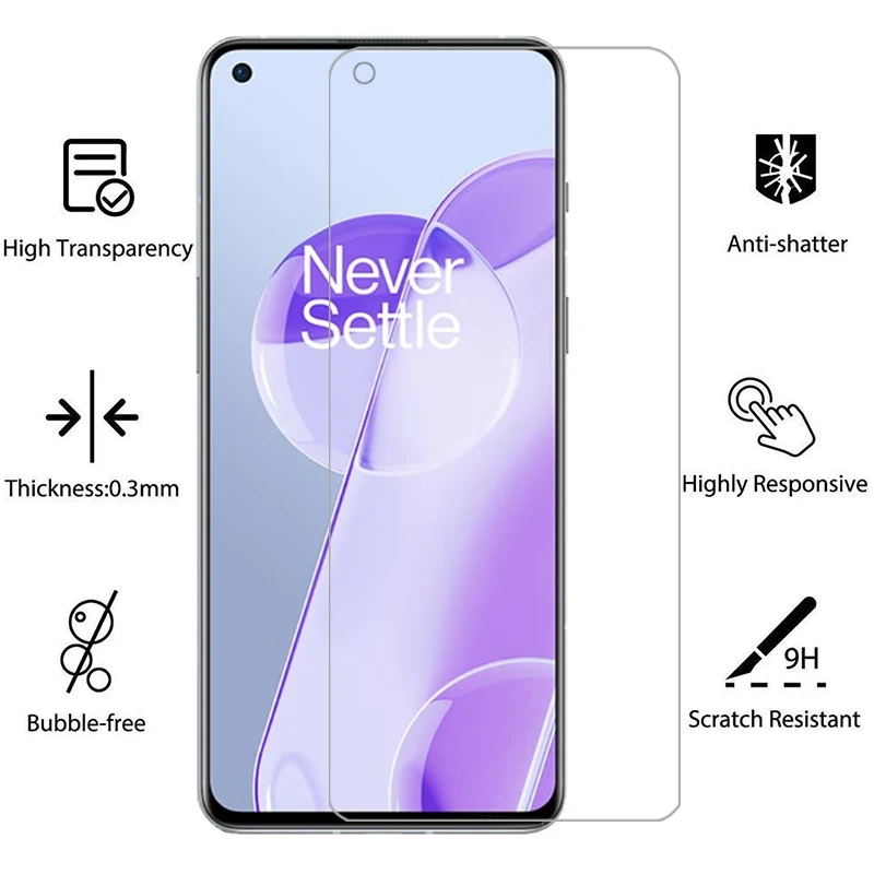 Фото Защитное закаленное стекло для oneplus 9 9r 9rt 8t plus 5g, защита экрана на one plus r9 t8, пленка oneplus 9 oneplus 9r oneplus 9rt №2