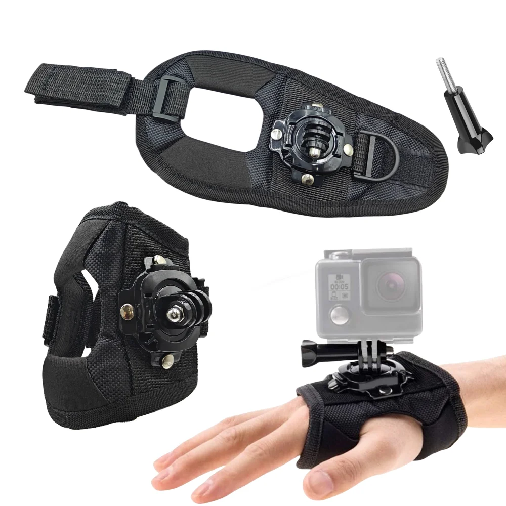 Action Camera Accessory 360&deg; Rotation Glove Wrist Strap for GoPro and DJI
