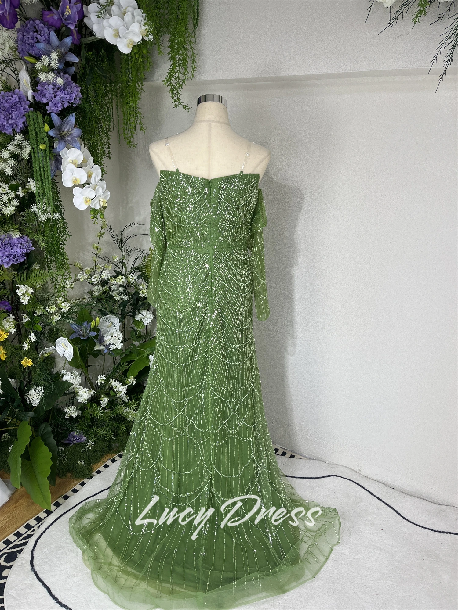 Lucy Customized Party Dress Rose Red Evening Wedding Luxury Dresses Women 2024 Ball Gowns Robes De Cocktail Prom فساتين سهرة 5