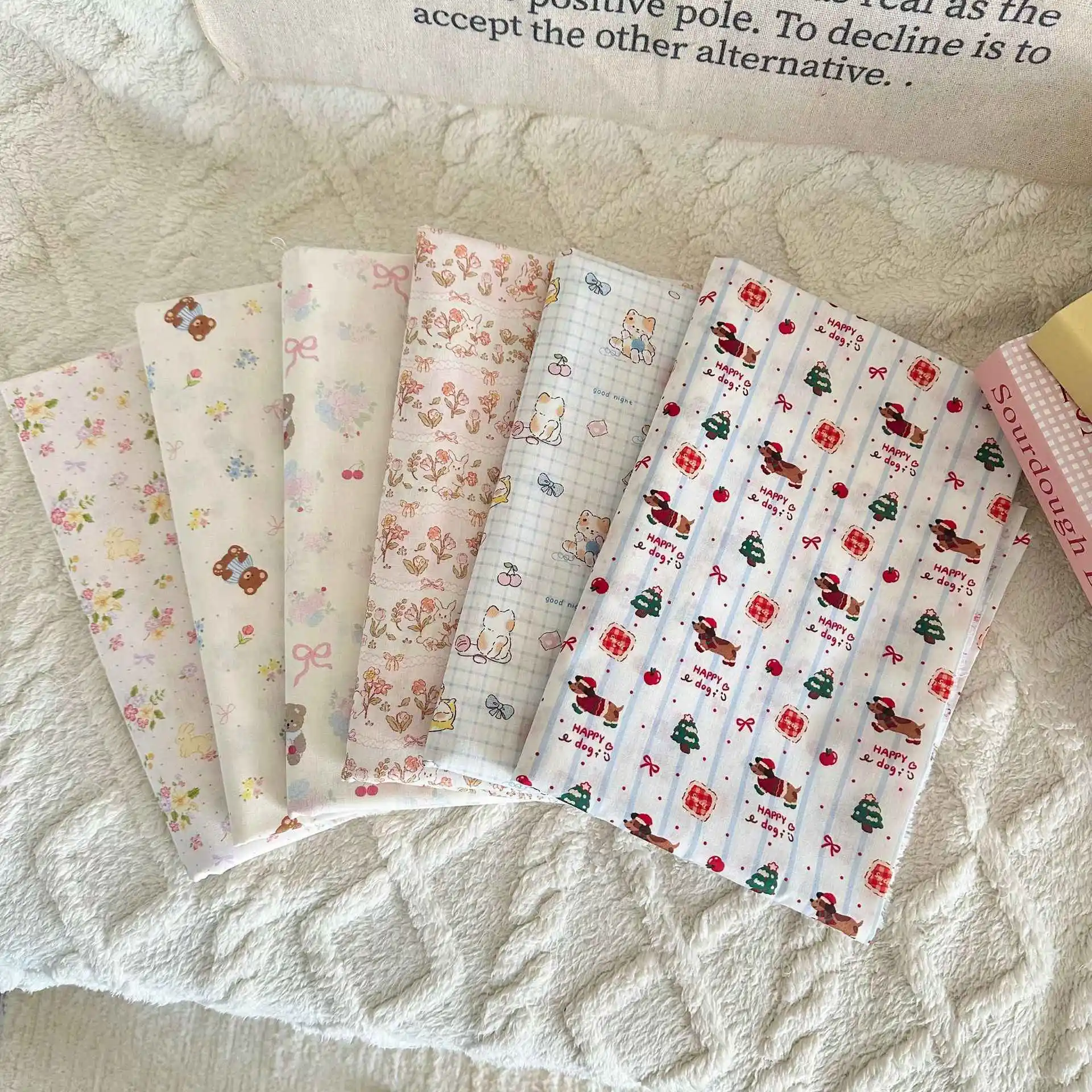 Cartoon Puppy Cotton Fabric 3