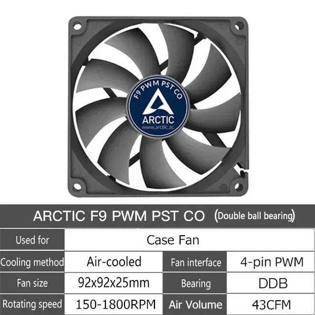 Ventola PC ARCTIC P12 120mm - 1800 RPM, Silenziosa, Pressione Statica, Cuscinetto Fluidodinamico - Foto 9