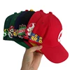 MINISO Game Super Mario Bros Anime Kids Cap Luigi Children’s Baseball Cap Mario Costume Sunshade Letter M Hat Kids Gift For Boys 3