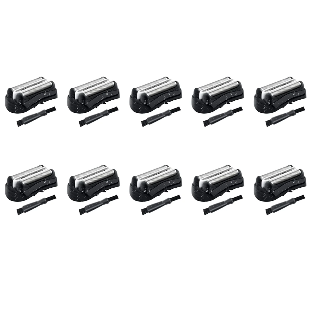 10X 32B Shaver Head Replacement for 32B Series 3 301S 310S 320S 330S 340S 360S 380S 3000S 3020S 3040S 3080S сетка и режущий блок сменная головка 32b черная рамка для электробритвы braun series 3 3050 3040s 3080s 320s 3 320s 4 330s 4 340s