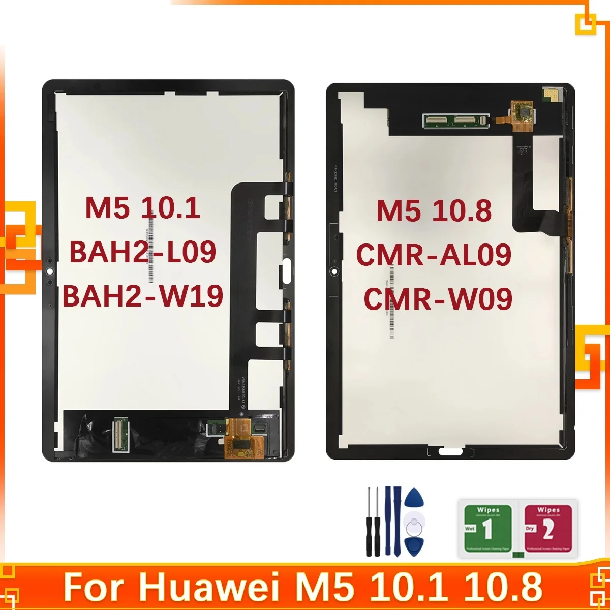 

New For 10.1" Huawei MediaPad M5 Lite LTE 10 BAH2-L09 BAH2-W19 Touch Screen Digitizer With Lcd Display Assembly 100%Tested