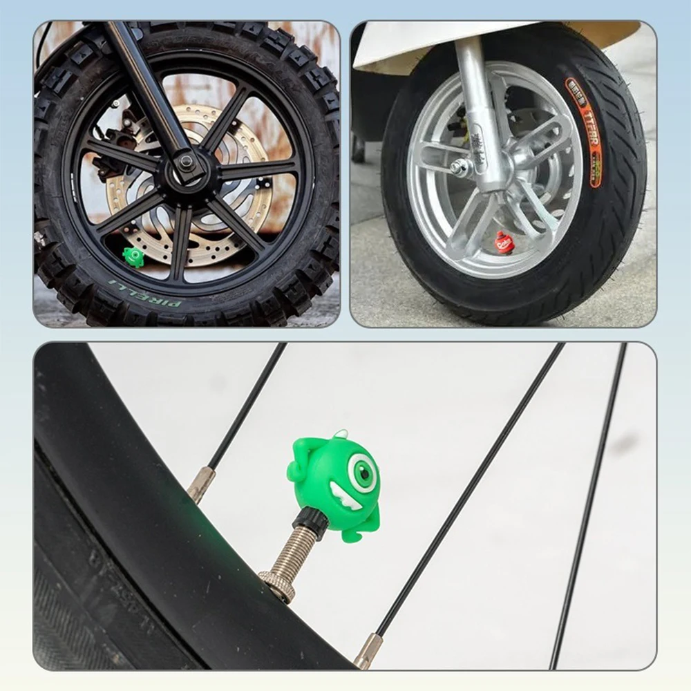 Universal Tire Valve Caps - Premium Bike & Motorbike Accessories Pack