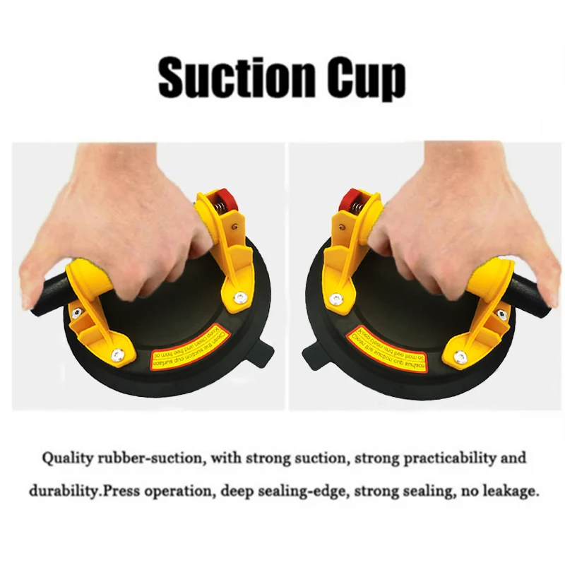 New Vacuum Suction Cup 220kg Loading Capacity Heavy Duty Vacuum Spreader for Tile Adsorption Granite Glass Lifting 8 inch Cup