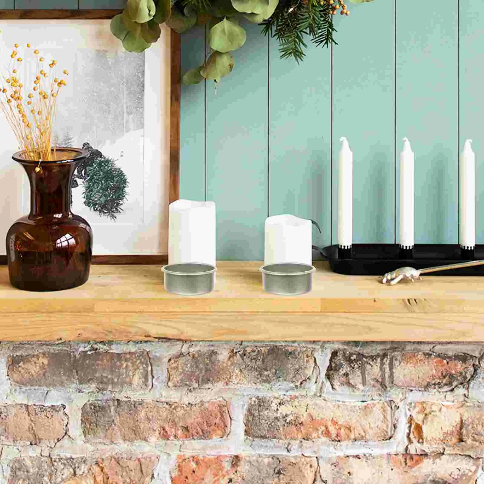 Candle Holders Empty Cup Metal Cups Delicate Candleholder Elegant Decorative Candleholders Chic