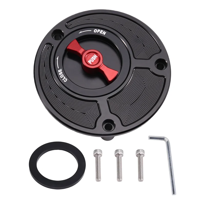 A58X-Aluminum Alloy Fuel Gas Tank Cover Quick Release Rotate Oil Cap ...