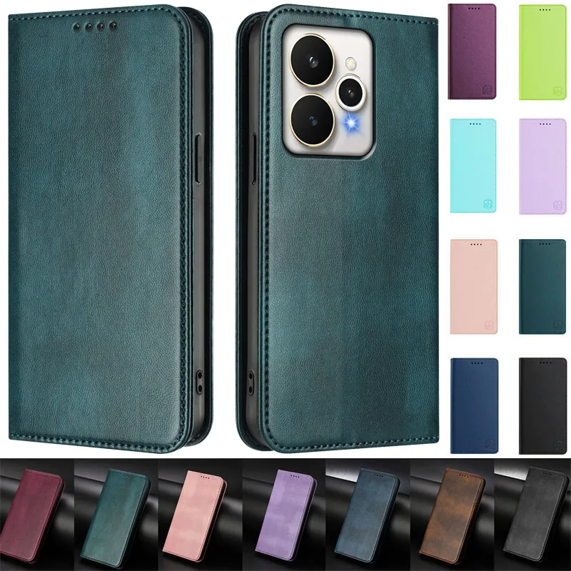 Magnetic Leather Wallet Phone Case