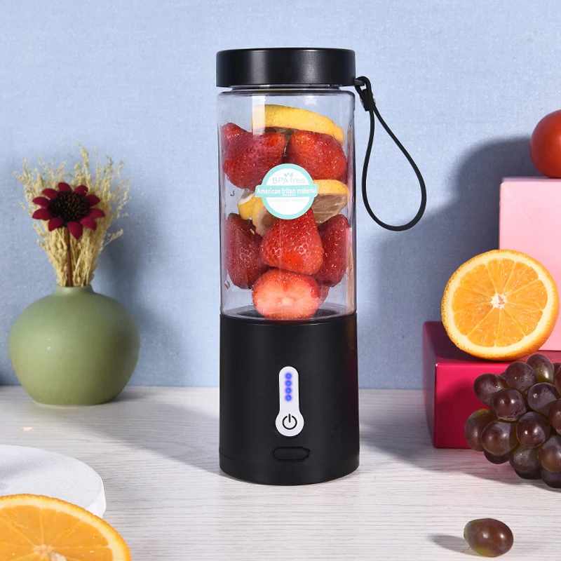 530ML Electric Portable Juicer Household Usb Rechargeable Juice Machine Small Juicer ABS Plastic Mini Juicer Blender Cup 6