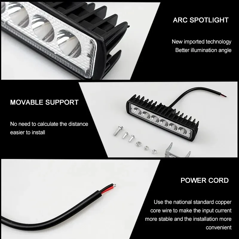 รูปสินค้า LED Strip Light Bar 6000K สำหรับ Off Road