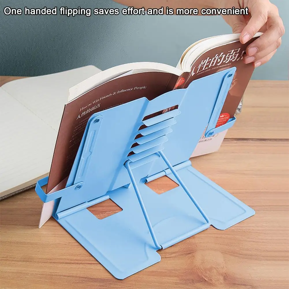Children Book Holder Reading Book Stand Adjustable Cartoon Dolphin Stand for Kids Adults Multi-purpose Foldable for Books
