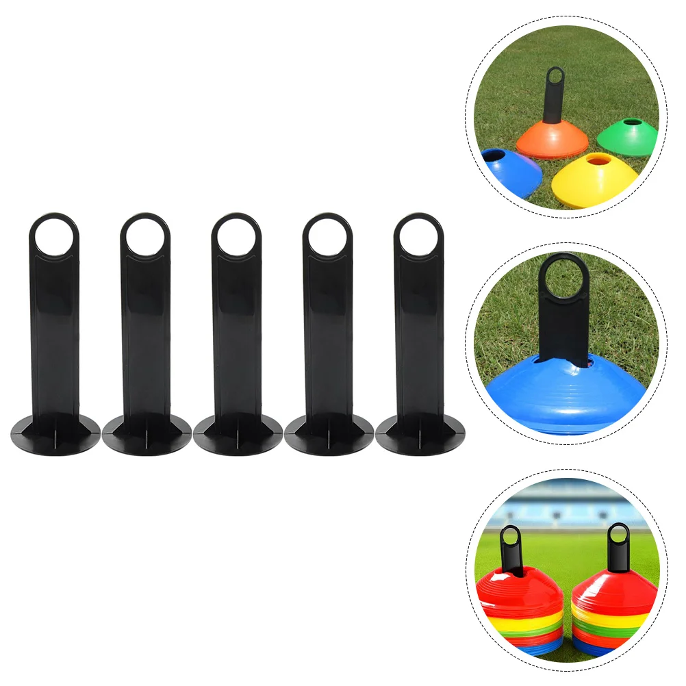 

5 Pcs Shelf Mark Disk Stand Soccer Training Equipment Holder Storage Shelves Cone Plastic Tray Rack Bracket