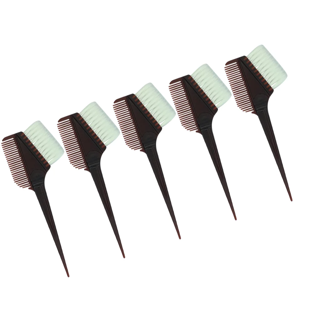 5/10Pcs Coffee Hair Coloring Kit DIY Hair Dye Bowl Hair Dye Comb Brush Dye Hair Tool for Barber Hairdresser 10pcs taiwan dtsm 62n v touch key switch 6 6 5 patch foot inching coffee head